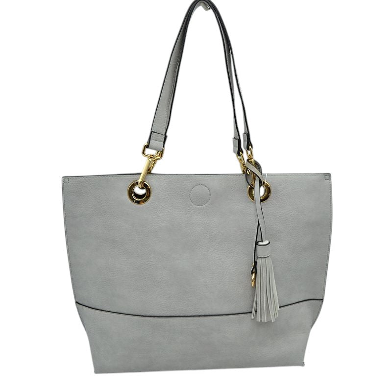 2-in-1 Women's Faux Leather Tote Shoulder Handbag  from Madeline Love