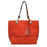 2-in-1 Women's Faux Leather Tote Shoulder Handbag  from Madeline Love