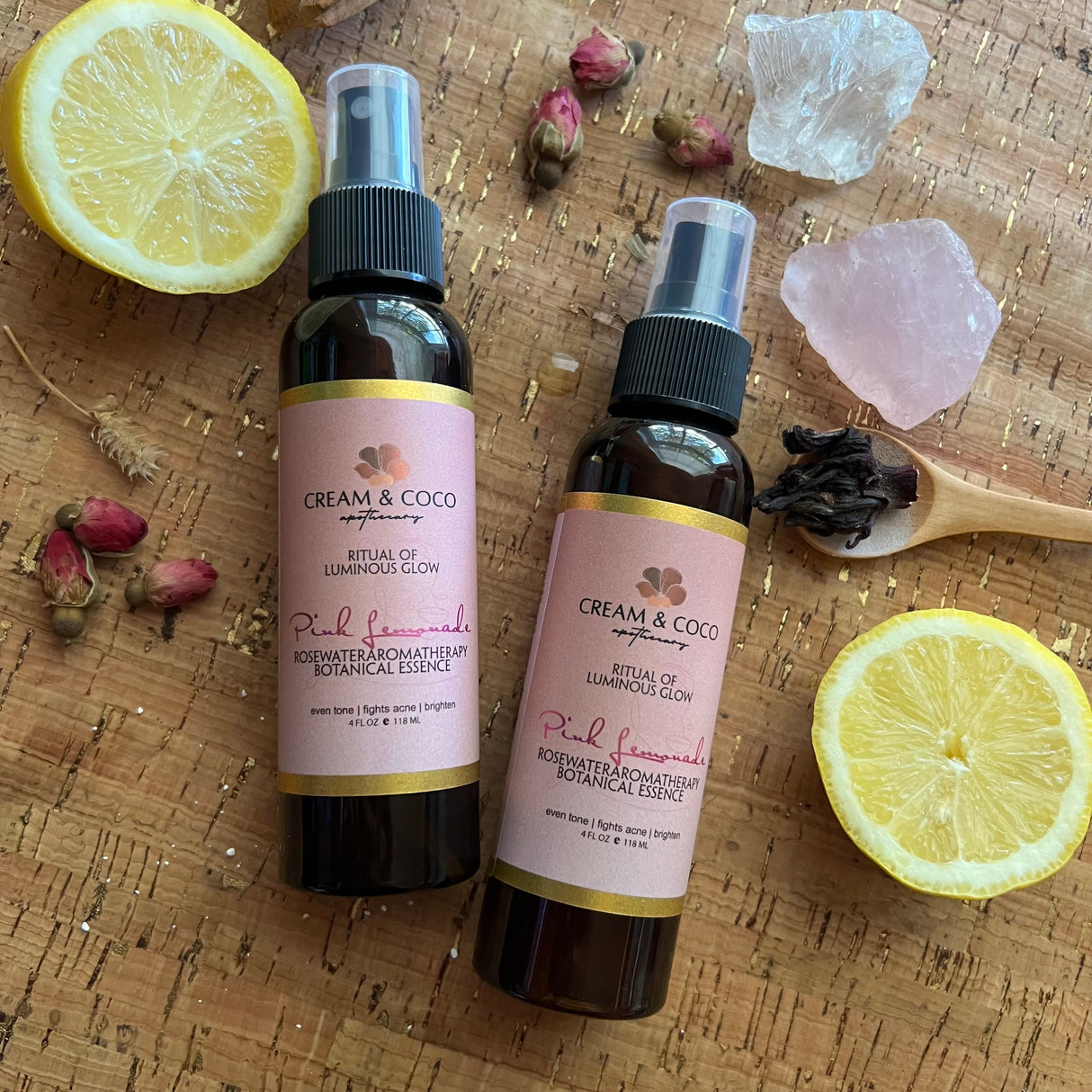 Pink Lemonade Rosewater Botanical Essence from Cream & Coco Skincare