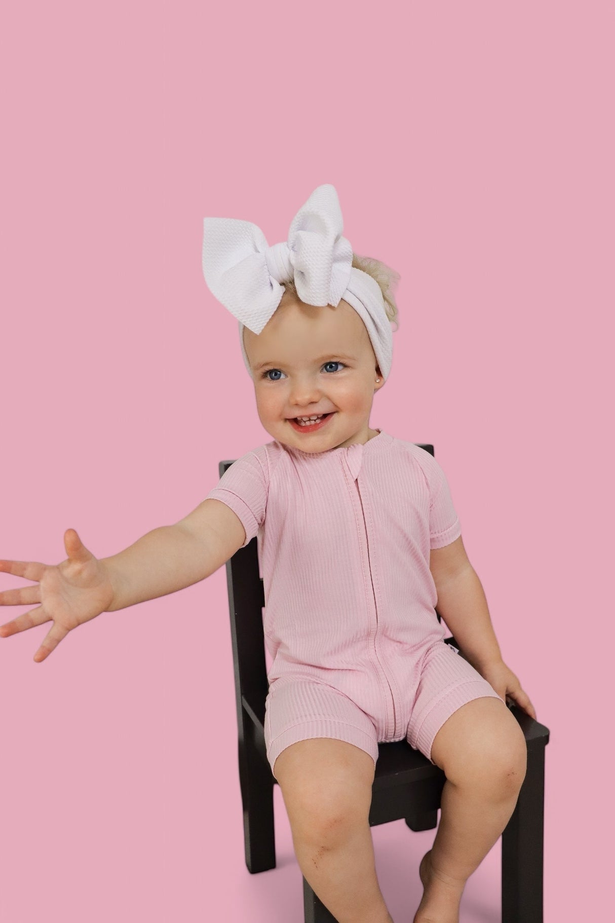 PINK ROSE RIB SHORTIE from DREAM BIG LITTLE CO