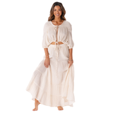 Cream Shipwrecked Maxi Skirt From LotusAndLuna