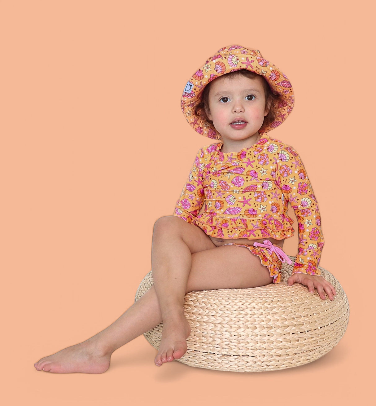 SHELLO SUMMER DREAM SMOCKED TANKINI TWO PIECE SWIM SUIT from DREAM BIG LITTLE CO