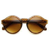 Classic Retro Keyhole Round P3 Frame Sunglasses 9196 from zeroUV