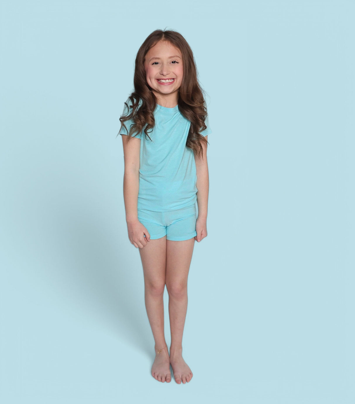 CAPRI BLUE RIB DREAM SHORT SET from DREAM BIG LITTLE CO