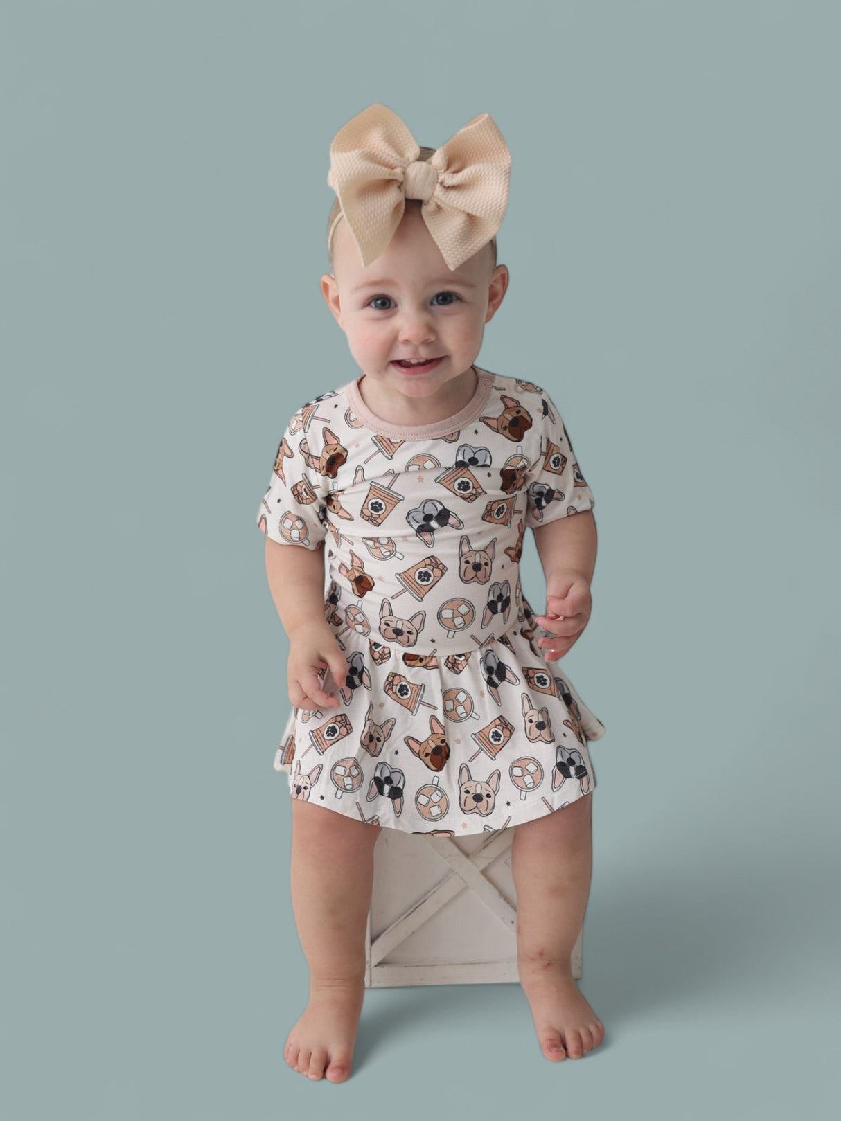 EXCLUSIVE PUP CUPS DREAM BODYSUIT DRESS from DREAM BIG LITTLE CO