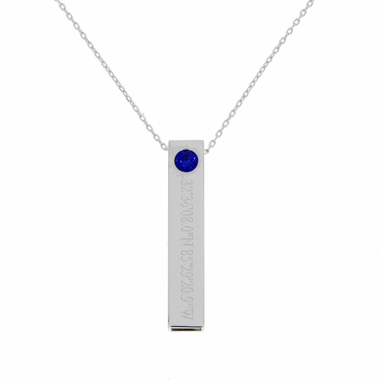 Created Sapphire Fashion Pendants .34ct Sterling Silver from Bids.com
