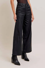 HIDDEN | NORI COATED WIDE LEG JEANS From Tallulah Lou