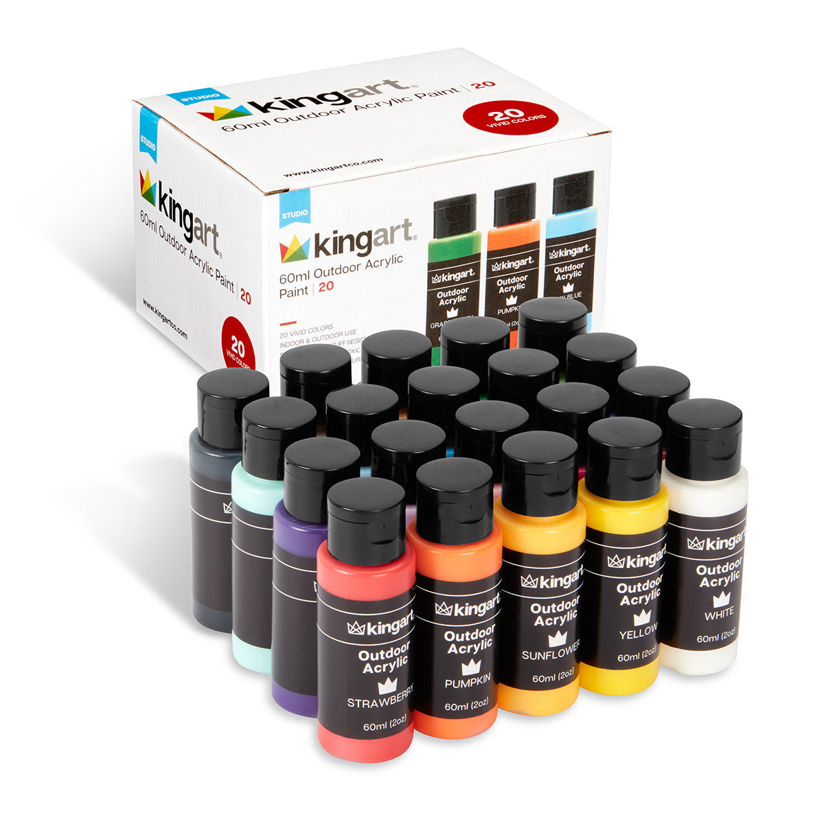 Outdoor Acrylic Paint, 20 Colors from KINGART