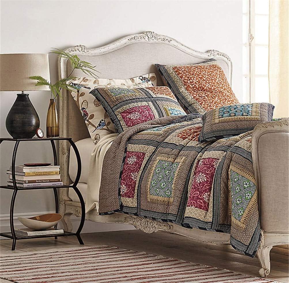 Dada Bedding Gallery of Roses Floral Bohemian Cotton Patchwork Bedspread Set (JHW-546) from DaDalogy Bedding Collection
