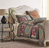 Dada Bedding Gallery of Roses Floral Bohemian Cotton Patchwork Bedspread Set (JHW-546) from DaDalogy Bedding Collection