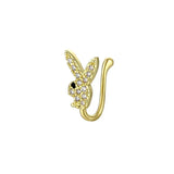 Gold Bunny Clip-on Nose ring from Popagloss