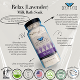 Milk Bath - Relax (Lavender) from Evolve Botanica