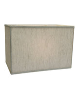 Rectangular 16"W x 11"H Drum Lampshade Softback Textured Oatmeal From LampsUSA