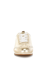 Yorika Studded Metallic Pleather Sneakers from My Pampered Life Seattle