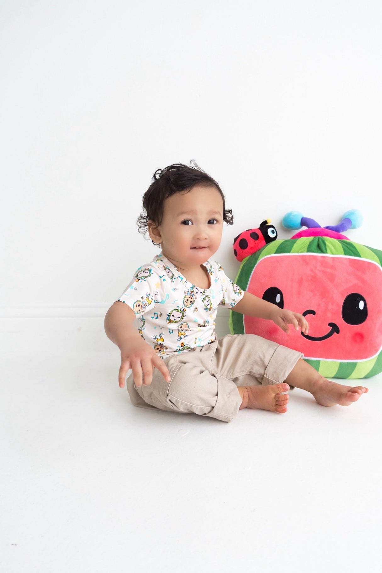 Dream Big Little Co x CoComelon JJ MUSICAL MELON DREAM POCKET TEE from DREAM BIG LITTLE CO