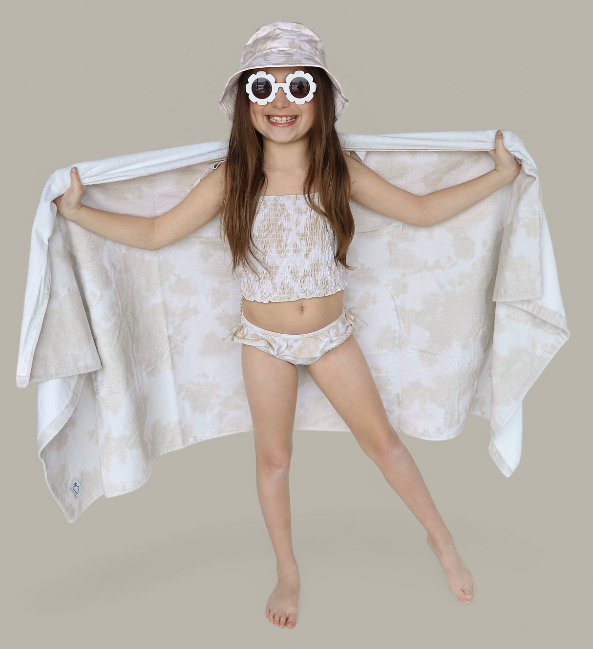 SANDY SHORES DREAM SMOCKED TWO PIECE SWIM SUIT from DREAM BIG LITTLE CO