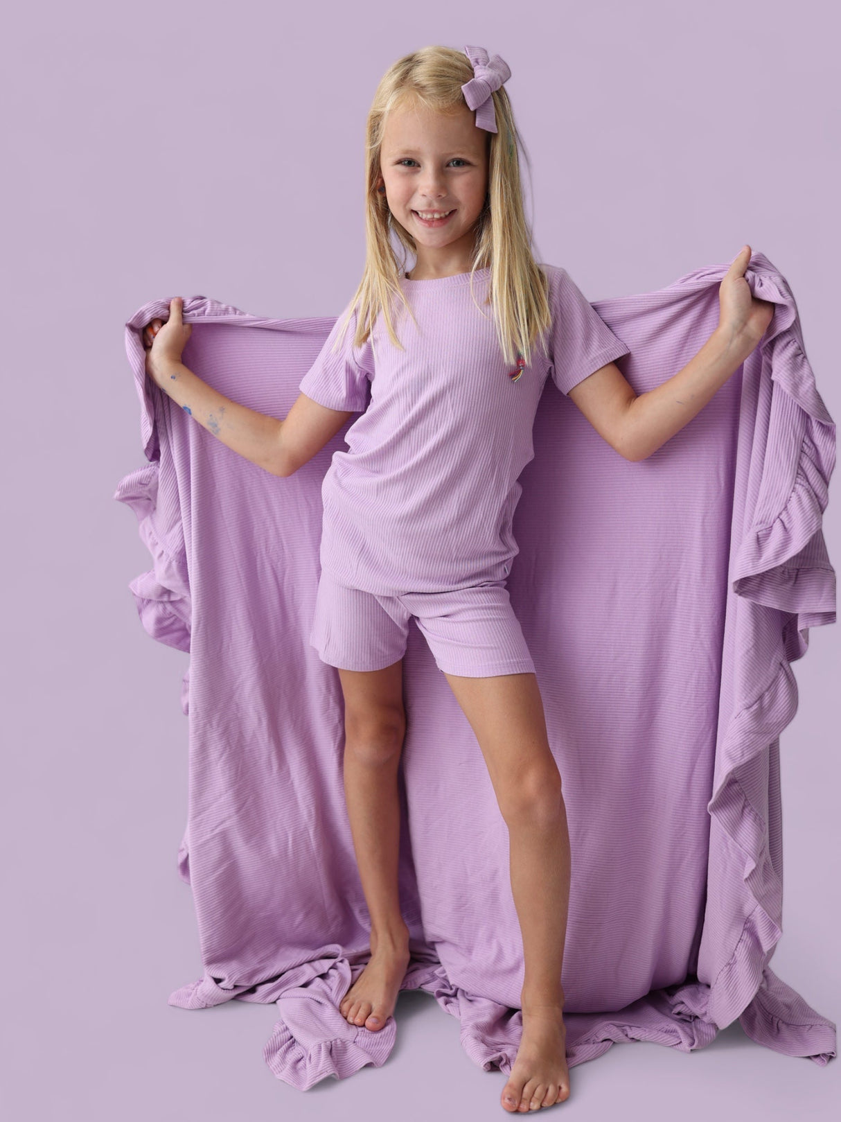 AMETHYST RIB DREAM SHORT SET from DREAM BIG LITTLE CO
