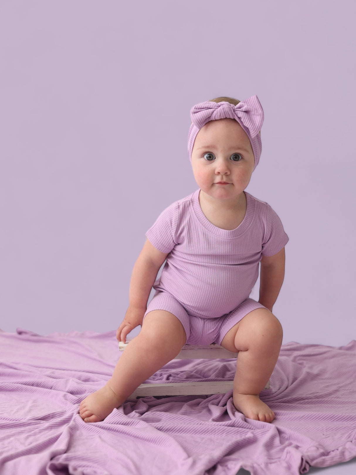 AMETHYST RIB DREAM SHORT SET from DREAM BIG LITTLE CO