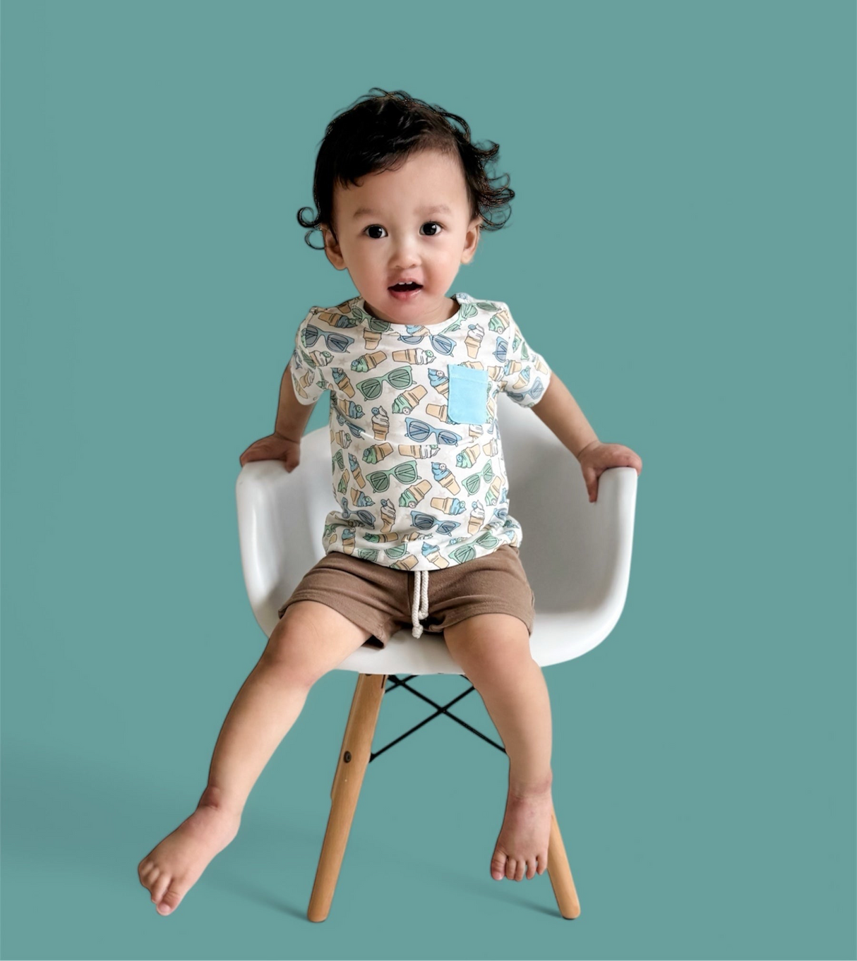 COOL SUMMER DREAM POCKET TEE from DREAM BIG LITTLE CO