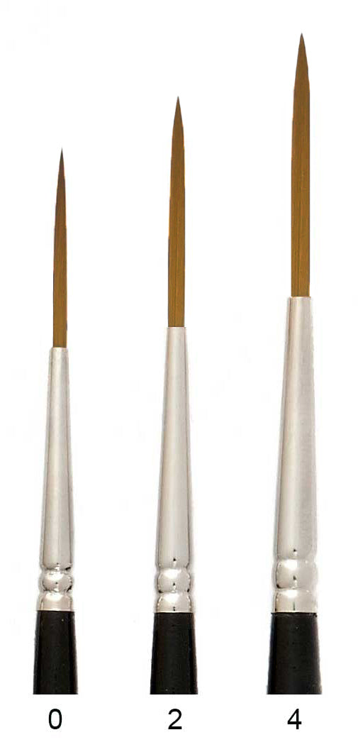 Trekell Sienna Synthetic Red Sable Long Handle Artist Brushes for Oil, Watercolor and Acrylic Painting from Trekell Art Supplies