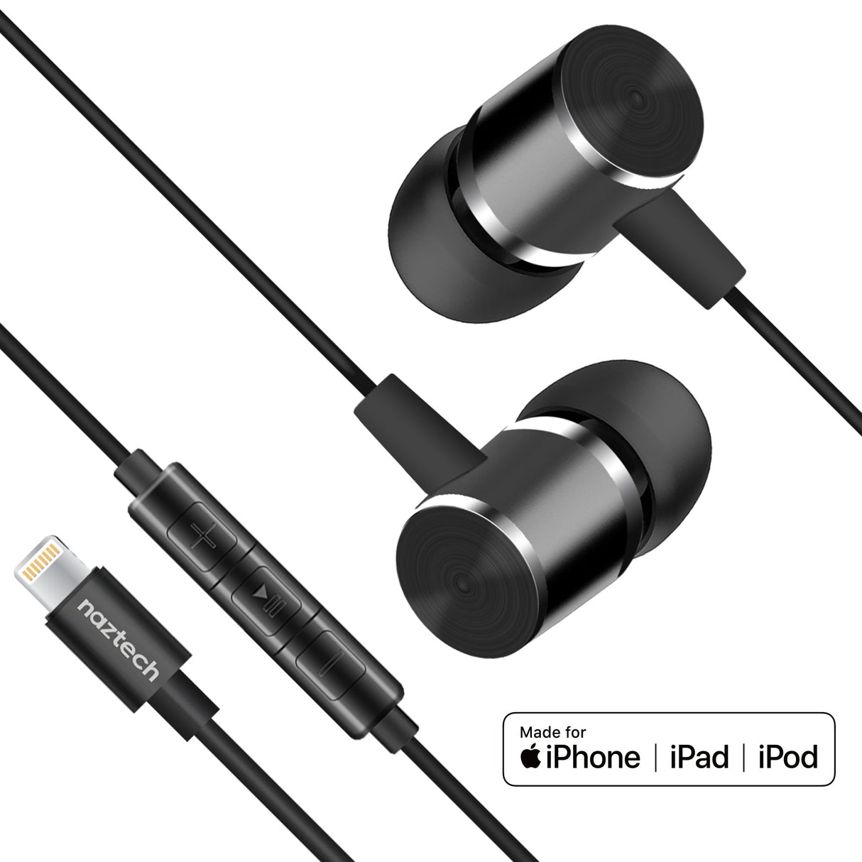 Naztech Platinum High Fidelity Lightning Earbuds from Jupiter Gear Home