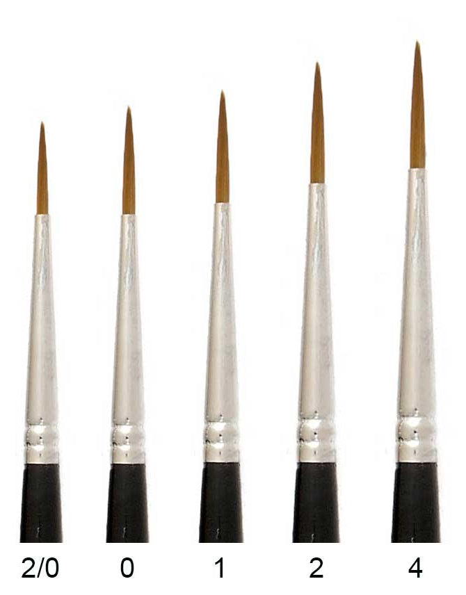 Trekell Sienna Synthetic Red Sable Long Handle Artist Brushes for Oil, Watercolor and Acrylic Painting from Trekell Art Supplies