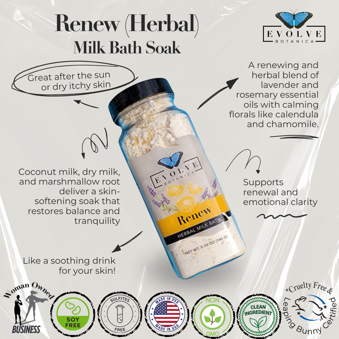 Milk Bath - Renew (Herbal) from Evolve Botanica