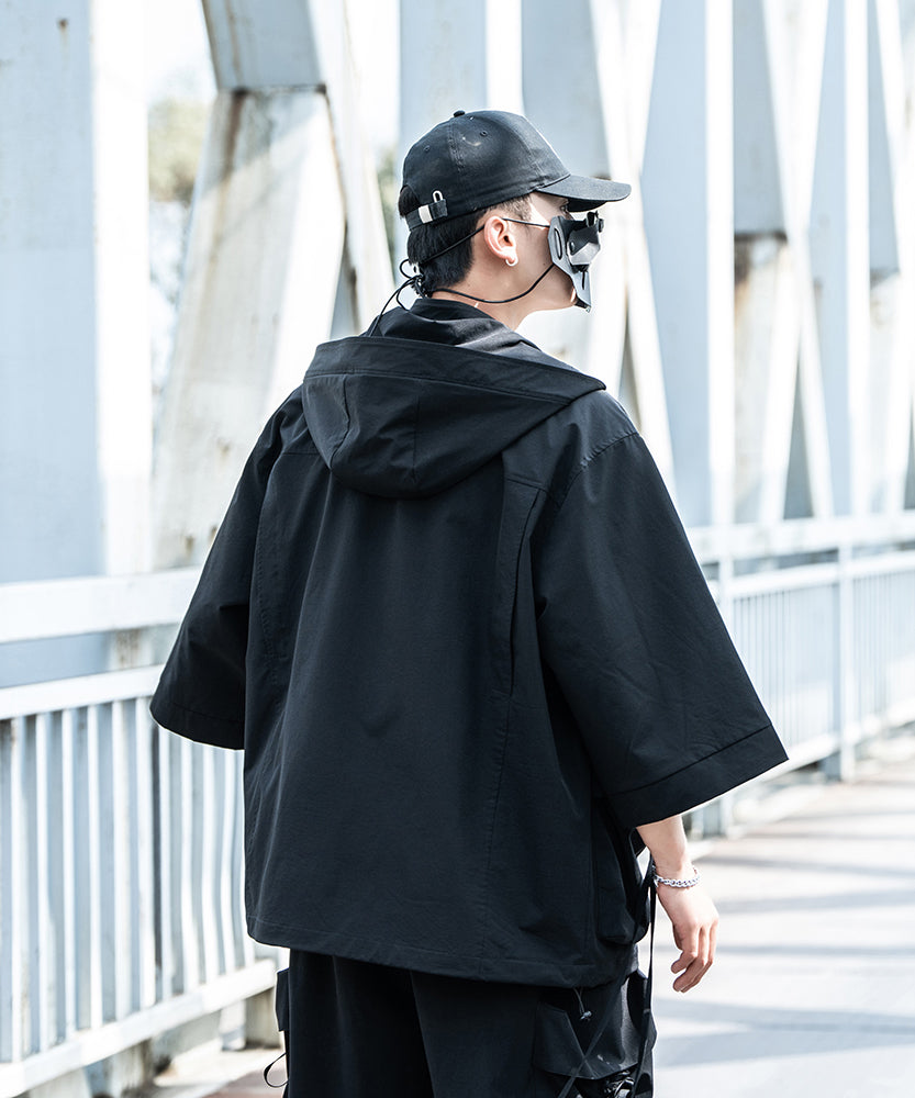 Dusk X2 Hooded Kimono Jacket From Niepce Inc