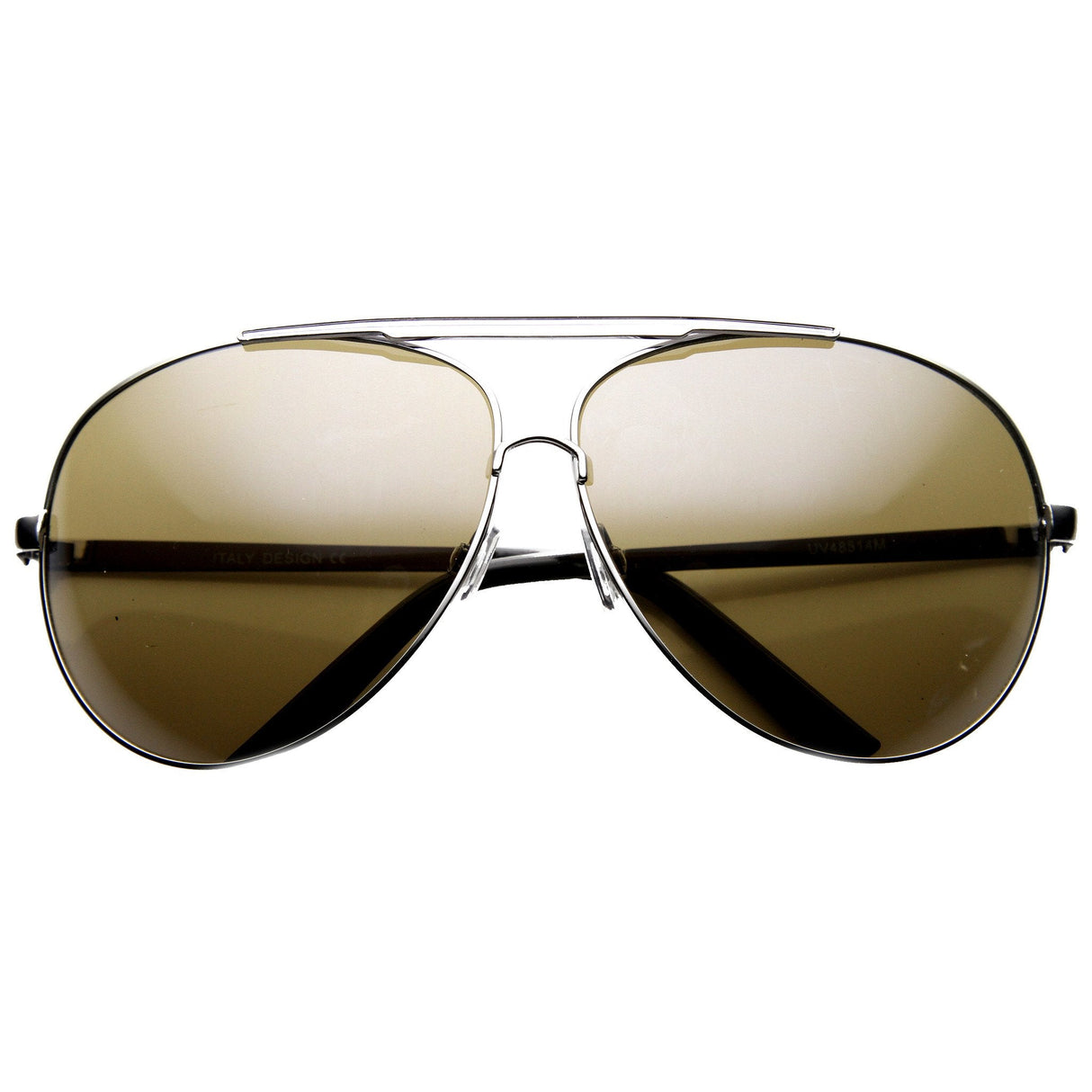 Extra Large Metal Oversize Frame Aviator Sunglasses 1580 70mm from zeroUV
