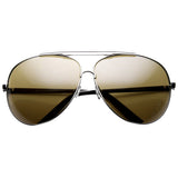 Extra Large Metal Oversize Frame Aviator Sunglasses 1580 70mm from zeroUV