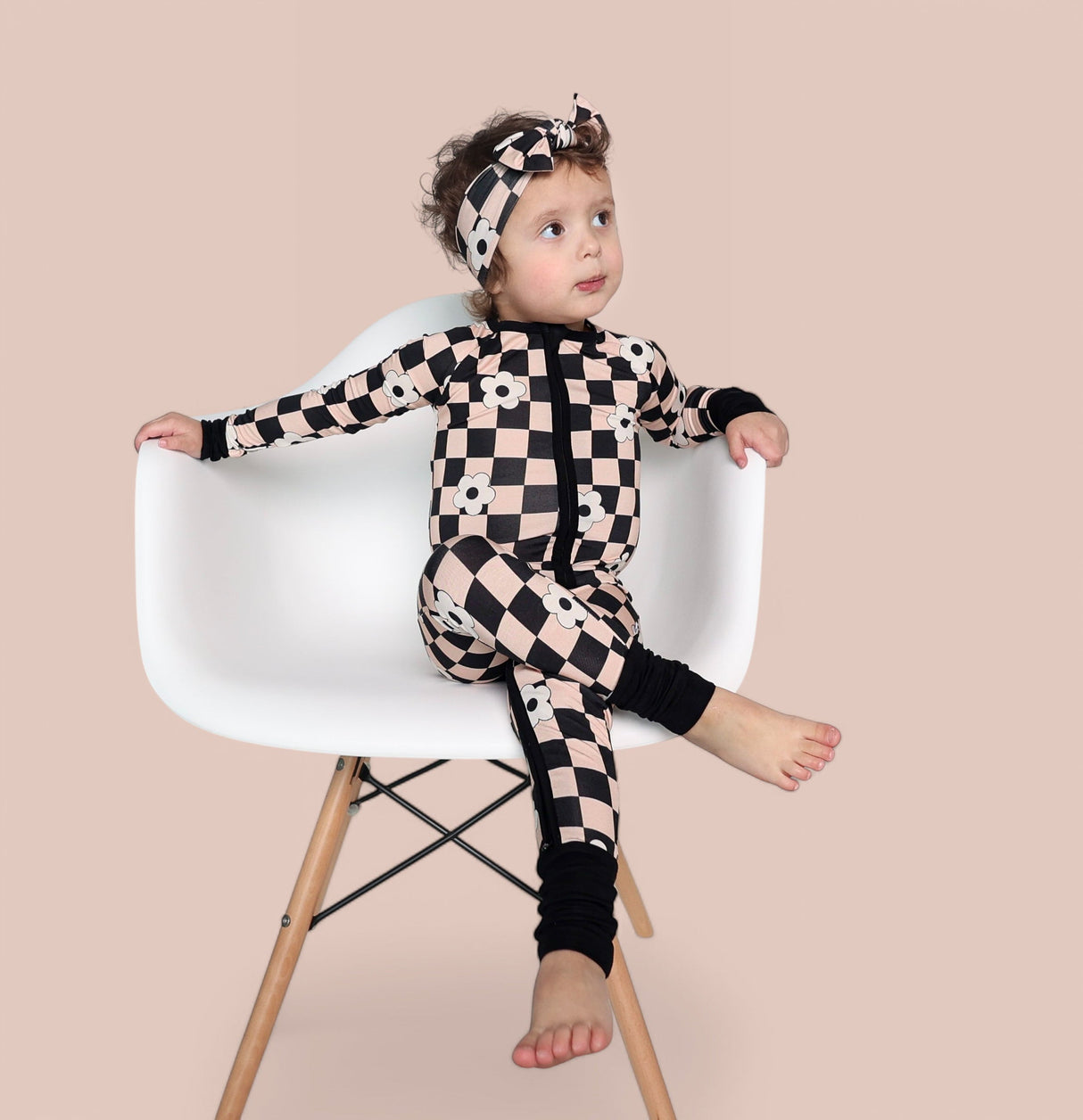 RETRO DAISY CHECKS DREAM ROMPER from DREAM BIG LITTLE CO