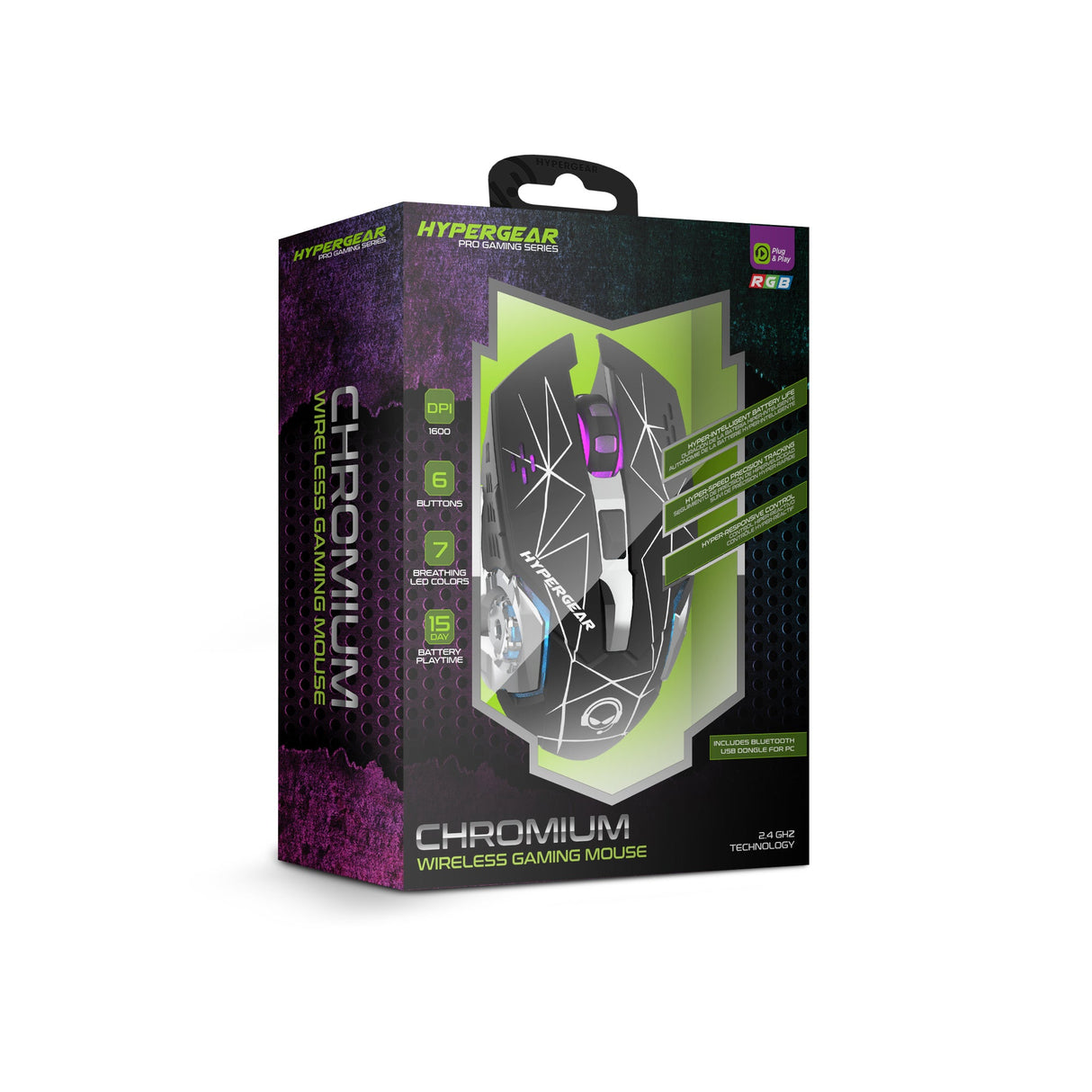 HyperGear Chromium Wireless Gaming Mouse for Extended Play Sessions from Jupiter Gear Home