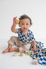 Dream Big Little Co x CoComelon JJ STARRY NIGHT CHECKERS DREAM POCKET TEE from DREAM BIG LITTLE CO