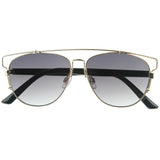 Modern Fashion Panto Flat Front Metal Aviator Sunglasses A121 from zeroUV