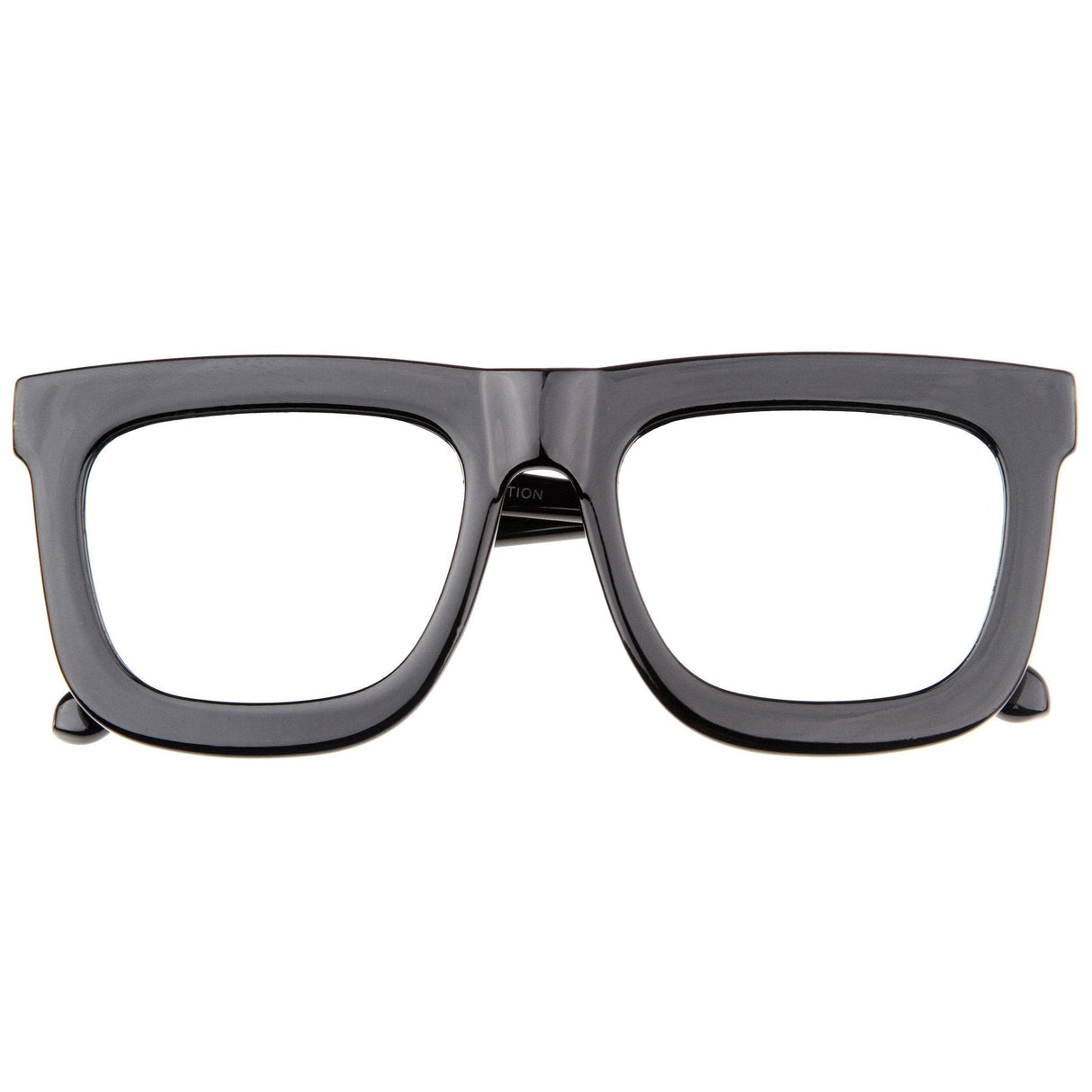 Hipster Flat Front Square Horned Rim Mirror Lens Sunglasses A143 from zeroUV