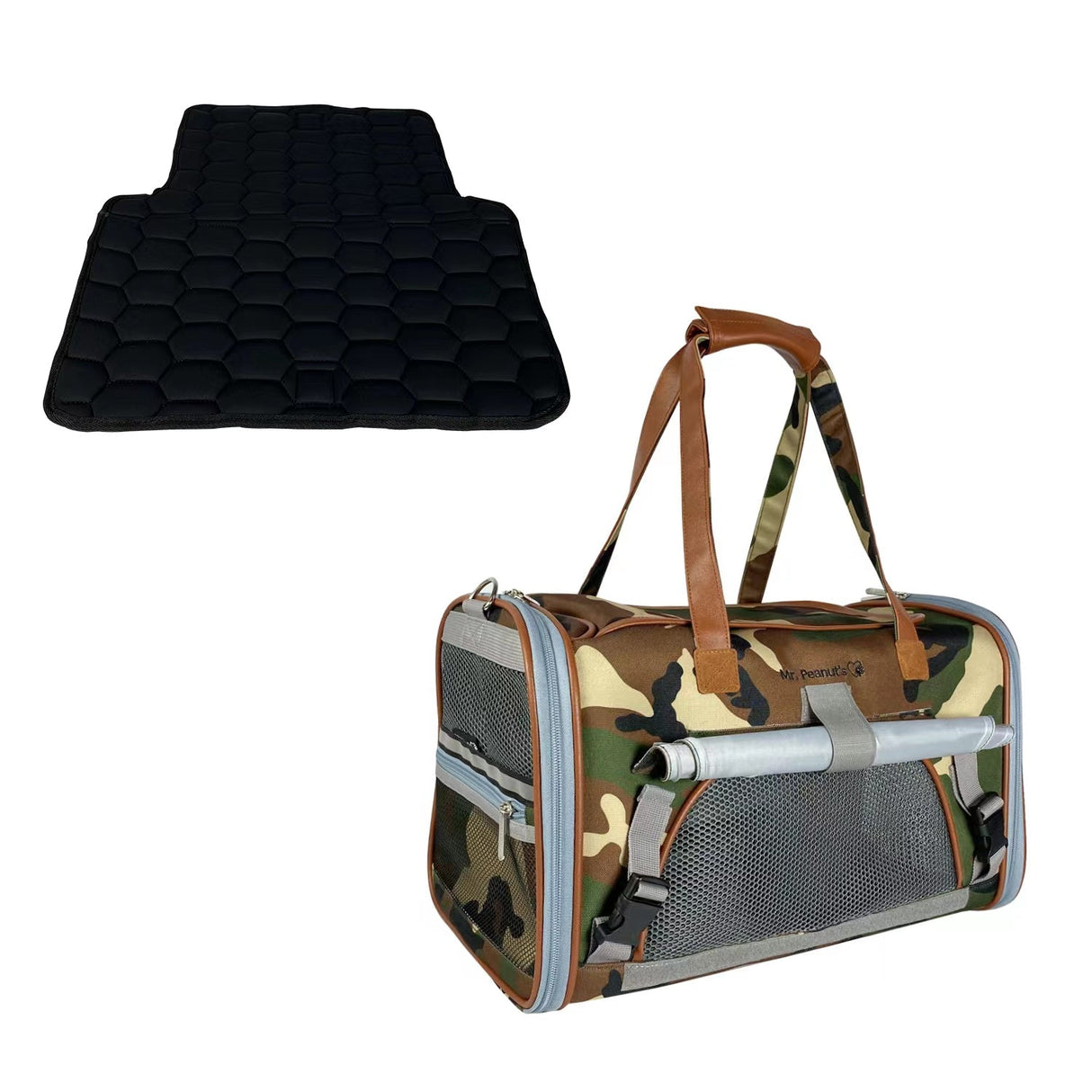 Mr. Peanut's Gold Series Standard Size Airline Compliant Expandable Pet Carrier - Prints Edition from Mr. Peanut's Pet Carriers