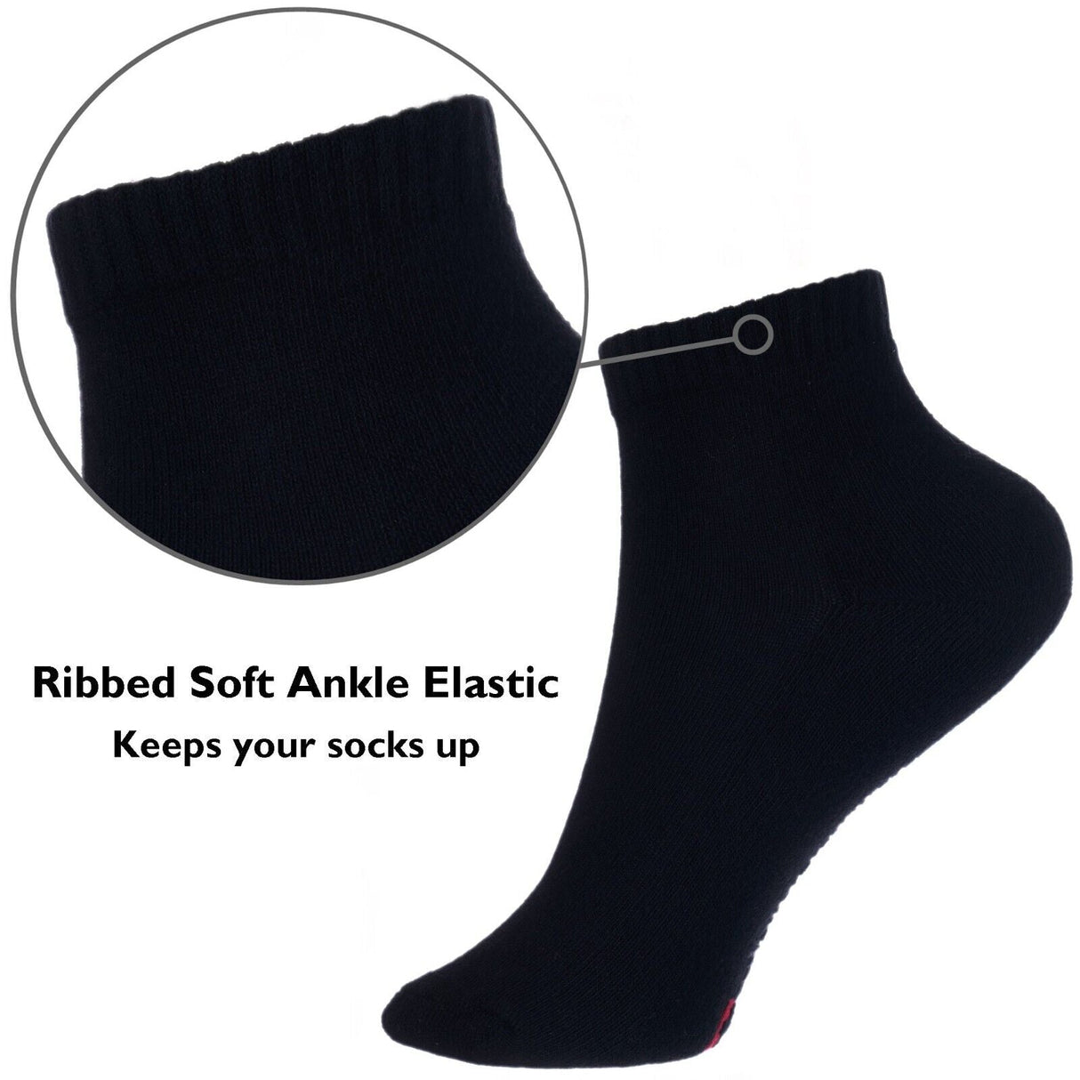 3-12 Pairs Mens Plain Solid Cotton Sports Ankle Athletic Socks Low Cut Size 9-13 from PremiumBrandGoods