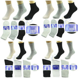 3,6 or 12 Pairs Diabetic Crew Circulatory Socks Health Women Cotton 9 10-15 from PremiumBrandGoods