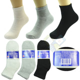 3,6 or 12 Pairs Diabetic Crew Circulatory Socks Health Women Cotton 9 10-15 from PremiumBrandGoods