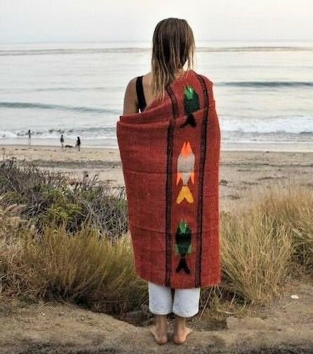 Red Earth Baja Fish Yoga Blanket from West Path