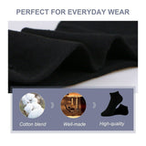 3-12 Pairs Mens No Show Invisible Nonslip Loafer Solid Boat Cotton Low Cut Socks from PremiumBrandGoods