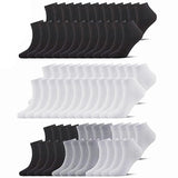Ankle Socks Unisex Classic Premium Cotton Mens Womens Solid Low Cut Size 9-13 from PremiumBrandGoods