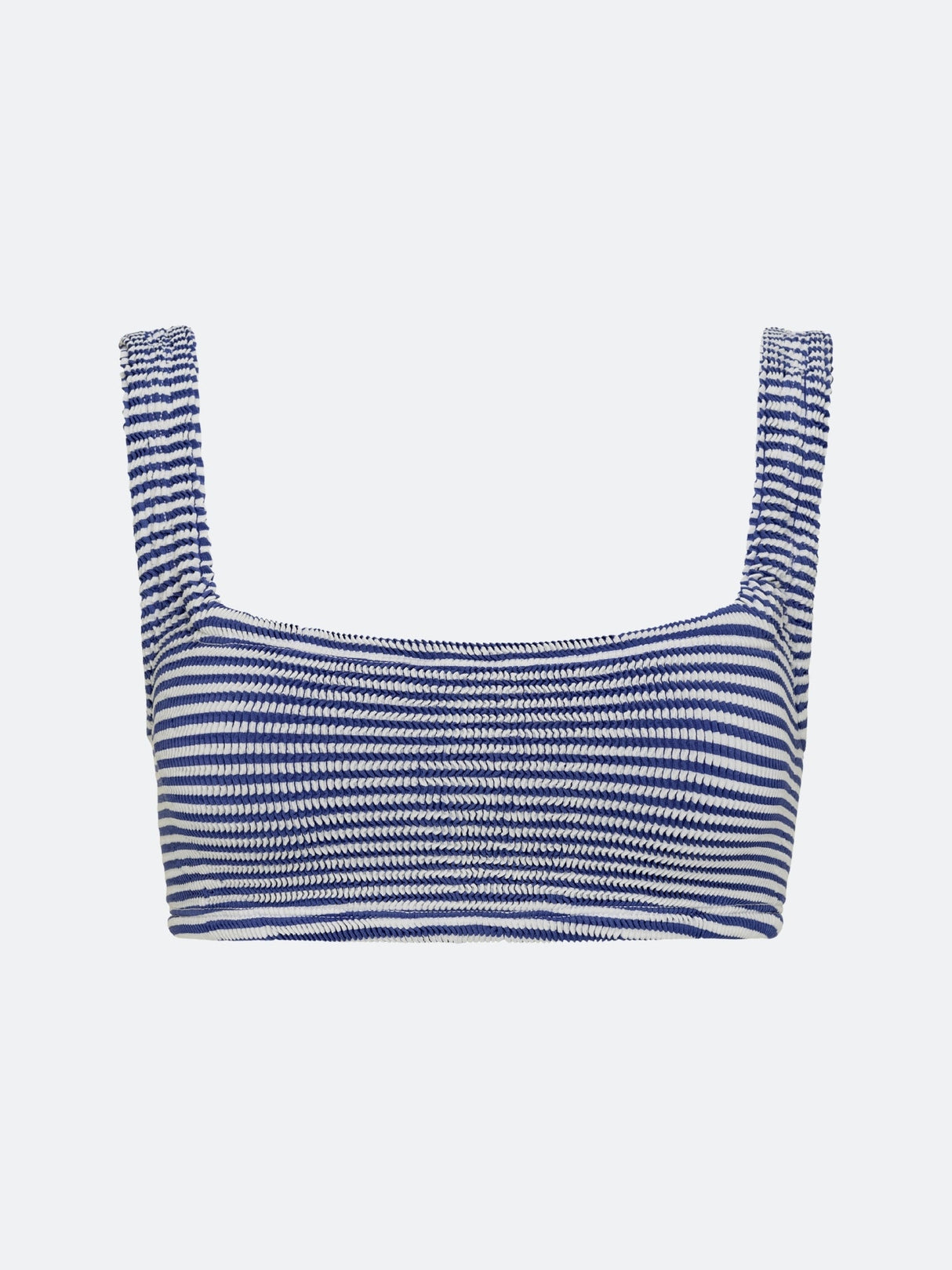 BALBOA BIKINI TOP - BLUE STRIPED From ELYSIIAN