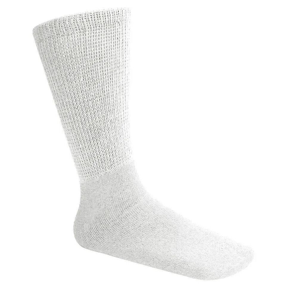 Wholesale Bulk Mens Diabetic Crew Socks Health Circulatory Size 9-11,10-13,13-15 from PremiumBrandGoods