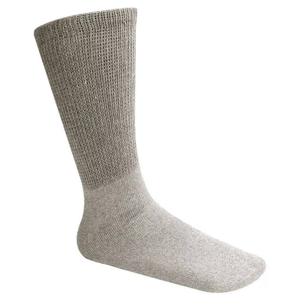Wholesale Bulk Mens Diabetic Crew Socks Health Circulatory Size 9-11,10-13,13-15 from PremiumBrandGoods