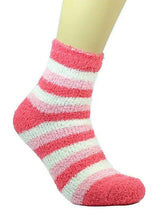 Womens Socks Soft Cozy Fuzzy Winter Home Warm Striped Sox Sizes 9-11 from PremiumBrandGoods