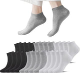 Ankle Socks Unisex Classic Premium Cotton Mens Womens Solid Low Cut Size 9-13 from PremiumBrandGoods