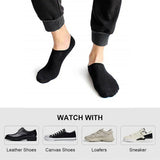 3-12 Pairs Mens No Show Invisible Nonslip Loafer Solid Boat Cotton Low Cut Socks from PremiumBrandGoods