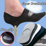3-12 Pairs Mens No Show Invisible Nonslip Loafer Solid Boat Cotton Low Cut Socks from PremiumBrandGoods