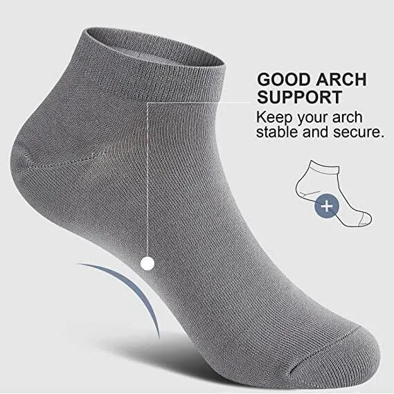 Ankle Socks Unisex Classic Premium Cotton Mens Womens Solid Low Cut Size 9-13 from PremiumBrandGoods